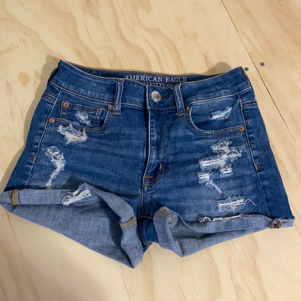 American Eagle Women’s High Rise Shortie Denim